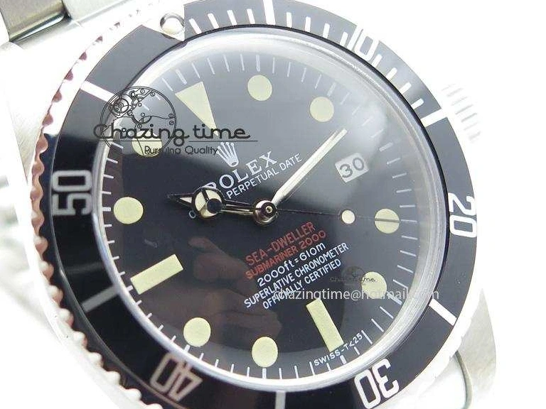 1217 SoftTouch Vintage Sea Dweller 1665 JKF Best Edition Double Red On Bracelet A 3980